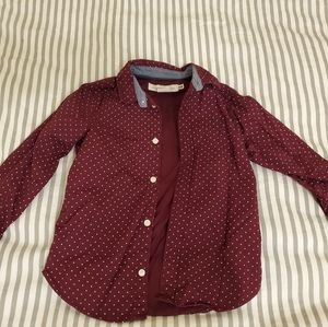 Toddler boys H&M long sleeve button-down shirt size 4-5